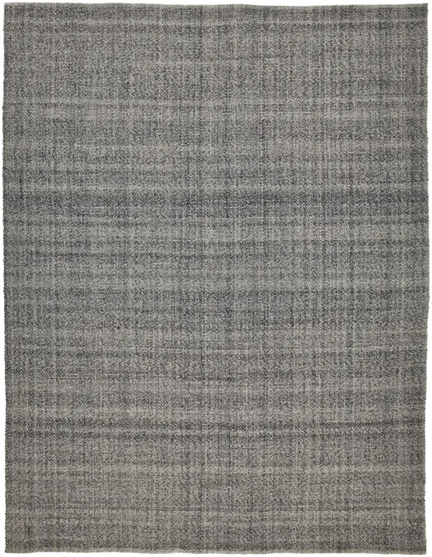 Gray And Ivory Hand Woven Area Rug Photo 1