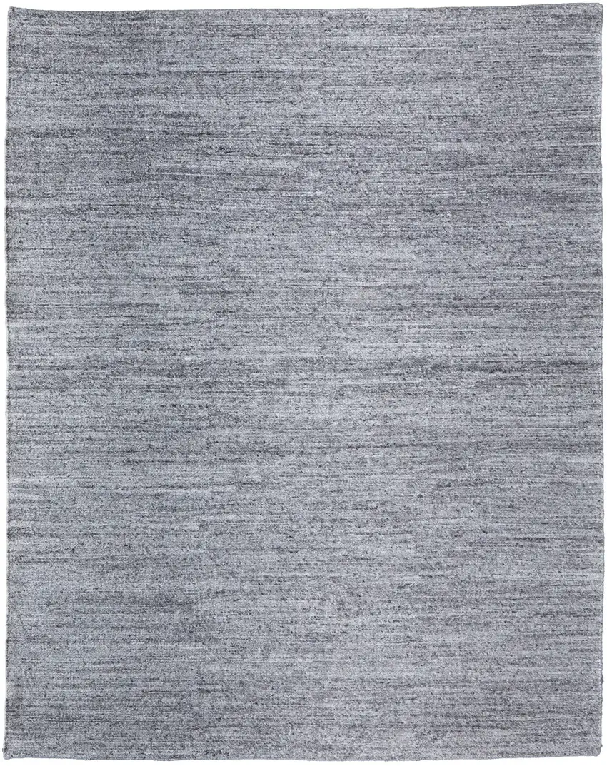 Gray And Ivory Handmade Indoor Outdoor Area Rug Photo 1