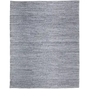 Photo of Gray And Ivory Handmade Indoor Outdoor Area Rug