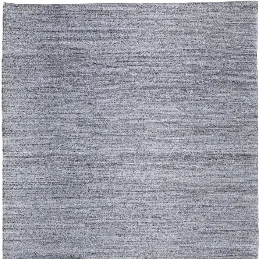 Gray And Ivory Handmade Indoor Outdoor Area Rug Photo 3