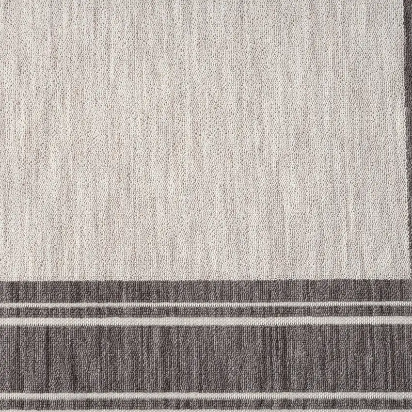 Gray And Ivory Indoor Outdoor Area Rug Photo 4