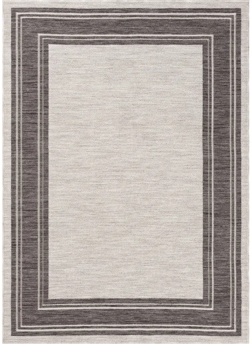 Gray And Ivory Indoor Outdoor Area Rug Photo 1
