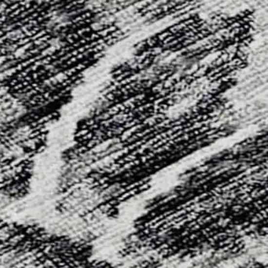 Gray And Ivory Medallion Washable Area Rug With UV Protection Photo 4