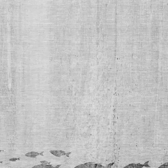 Gray And Ivory Nautical Washable Area Rug With UV Protection Photo 4