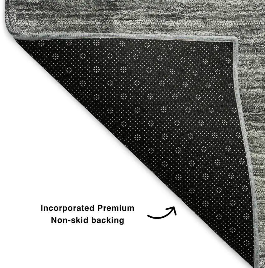 Gray And Ivory Ombre Washable Area Rug With UV Protection Photo 6