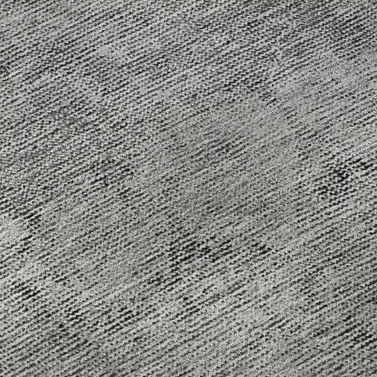 Gray And Ivory Oriental Washable Area Rug With UV Protection Photo 9