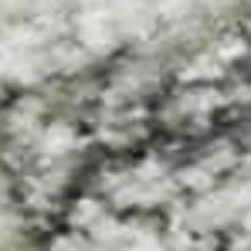 Gray And Ivory Oriental Washable Area Rug With UV Protection Photo 2