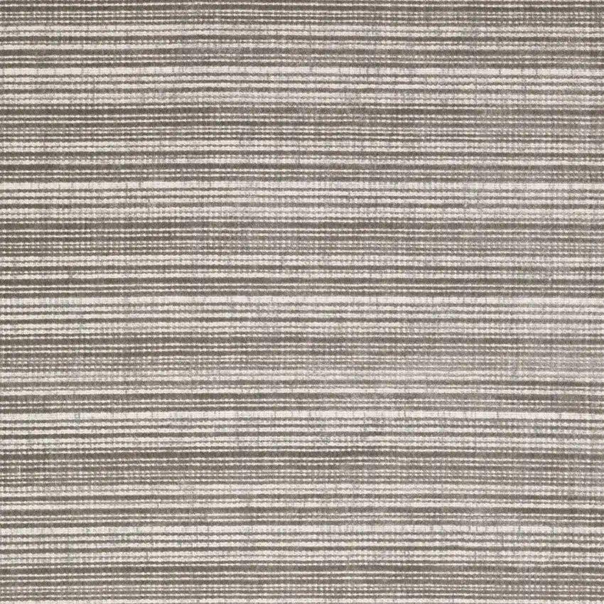 Gray And Ivory Striped Hand Tufted Area Rug Photo 7