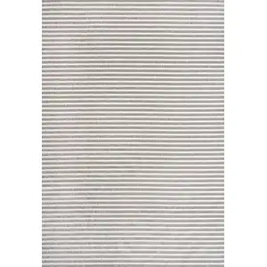 Photo of Gray And Ivory Striped Indoor Outdoor Area Rug