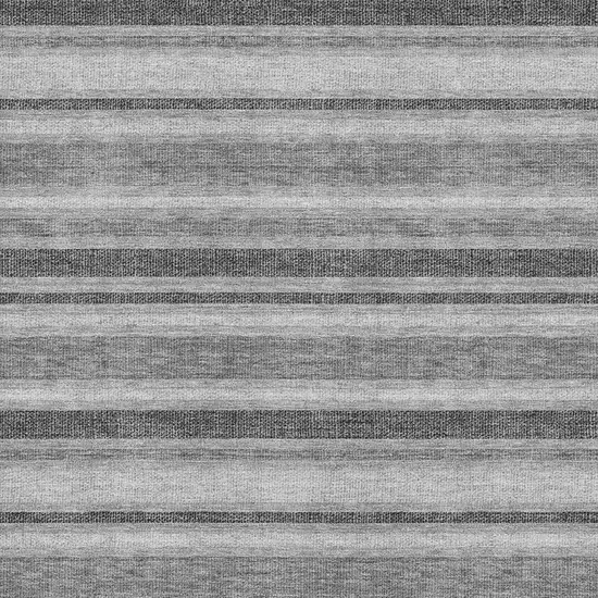 Gray And Ivory Striped Washable Area Rug With UV Protection Photo 3