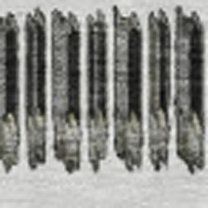 Gray And Ivory Striped Washable Area Rug With UV Protection Photo 3