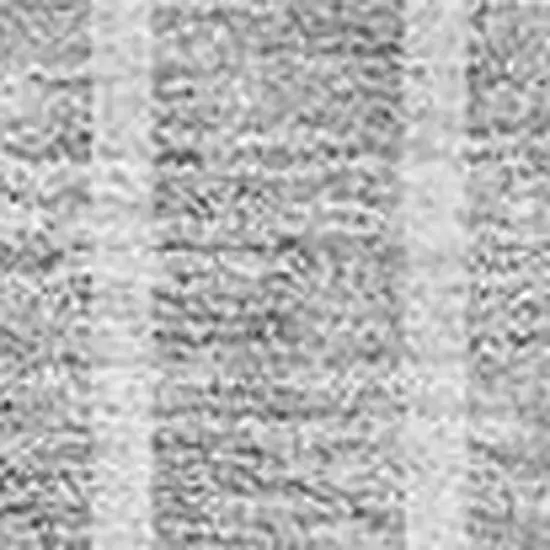 Gray And Ivory Striped Washable Area Rug With UV Protection Photo 4