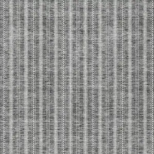 Photo of Gray And Ivory Striped Washable Indoor Outdoor Area Rug