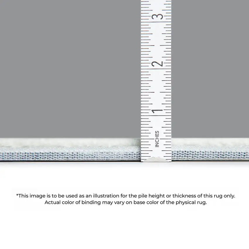 Gray And Ivory Vermicular Washable Area Rug With UV Protection Photo 9