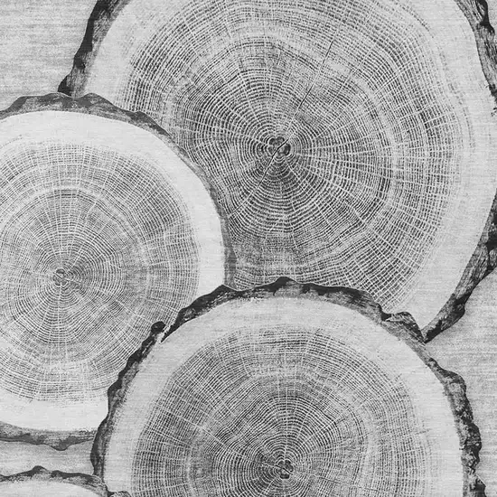 Gray And Ivory Woodland Lodge Washable Area Rug With UV Protection Photo 4