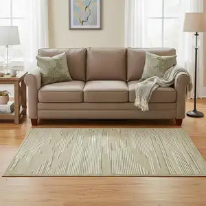 Photo of Gray And Ivory Wool Geometric Hand Hooked Area Rug