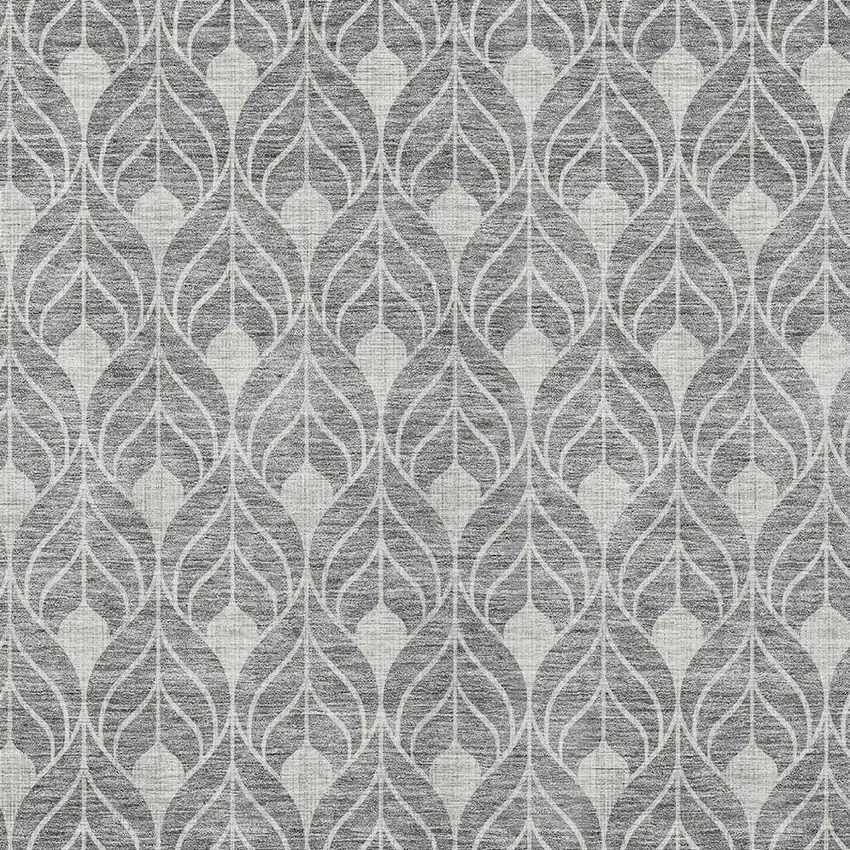 Gray And Light Gray Geometric Washable Indoor Outdoor Area Rug Photo 5