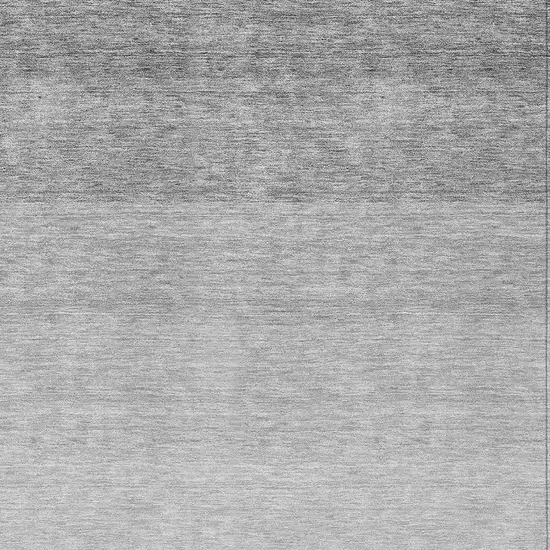 Gray And Light Gray Ombre Washable Indoor Outdoor Area Rug Photo 5