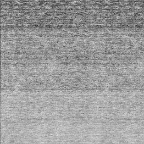 Gray And Light Gray Ombre Washable Indoor Outdoor Area Rug Photo 5