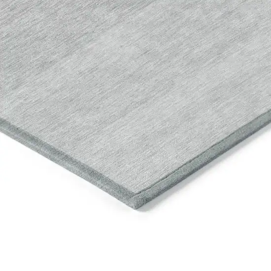 Gray And Light Gray Ombre Washable Indoor Outdoor Area Rug Photo 4