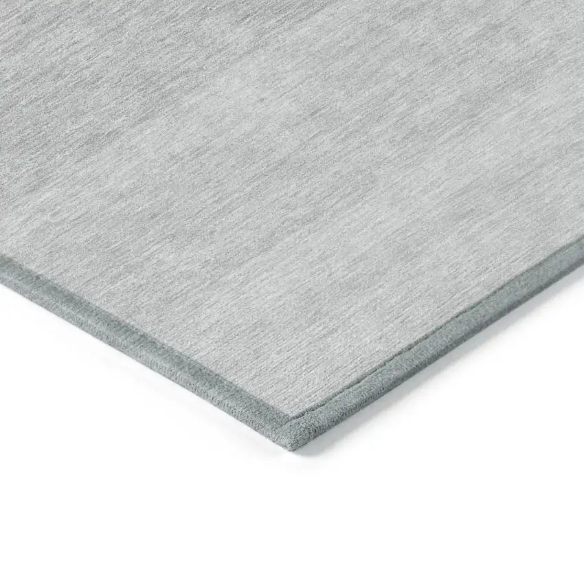 Gray And Light Gray Ombre Washable Indoor Outdoor Area Rug Photo 4