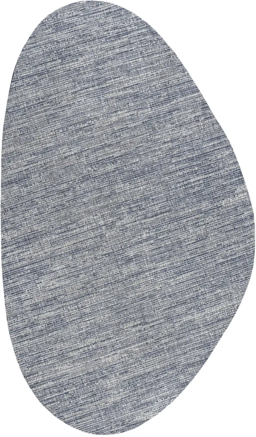 Gray And Navy Blue Medallion Indoor Outdoor Area Rug Photo 1