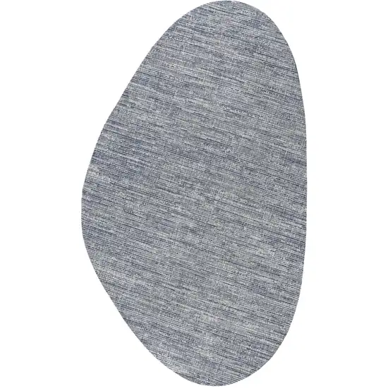 Gray And Navy Blue Medallion Indoor Outdoor Area Rug Photo 3