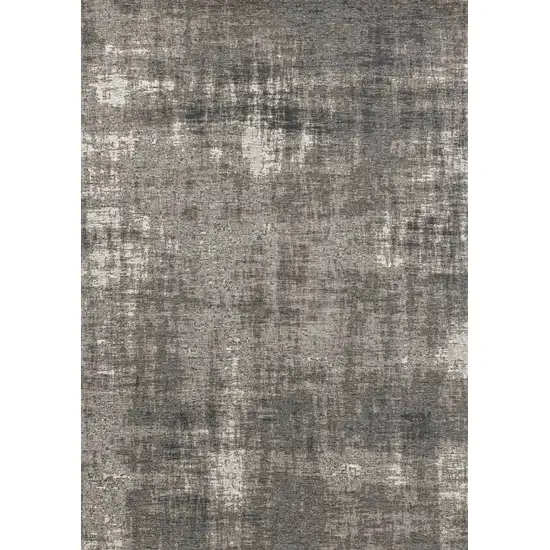 Gray And Off White Abstract Area Rug Photo 2