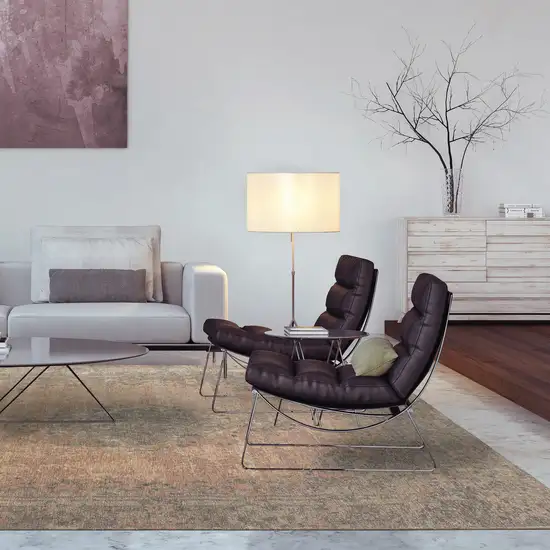 Gray And Pink Medallion Area Rug Photo 7