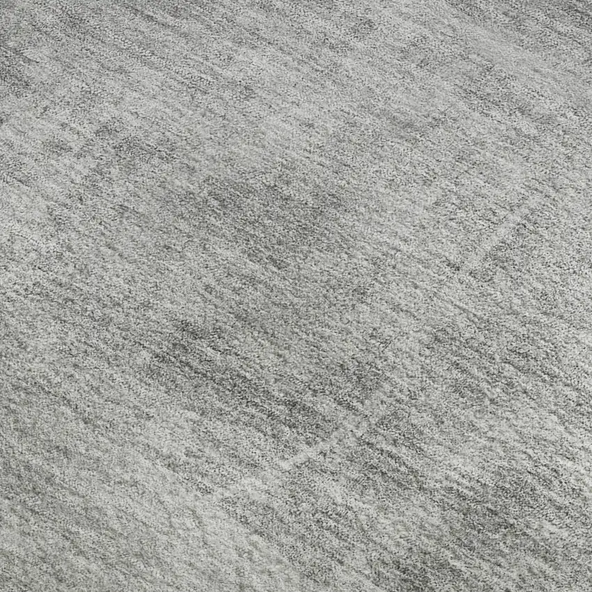 Gray And Silver Abstract Geometric Washable Area Rug With UV Protection Photo 3