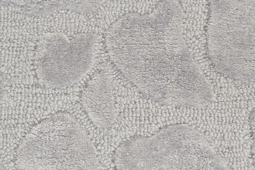 Gray And Silver Abstract Tufted Handmade Area Rug Photo 6