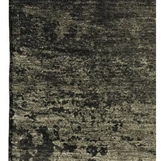 Gray And Silver Abstract Washable Area Rug With UV Protection Photo 3