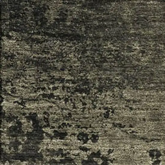 Gray And Silver Abstract Washable Area Rug With UV Protection Photo 3