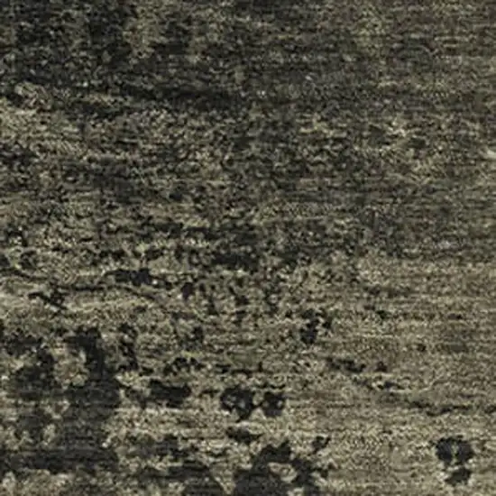 Gray And Silver Abstract Washable Area Rug With UV Protection Photo 8