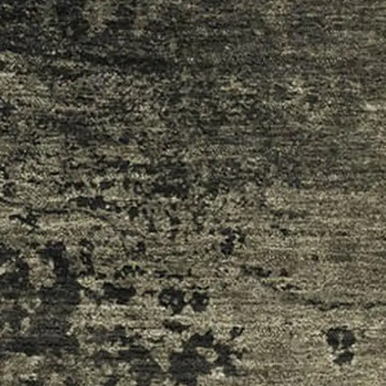 Gray And Silver Abstract Washable Area Rug With UV Protection Photo 3