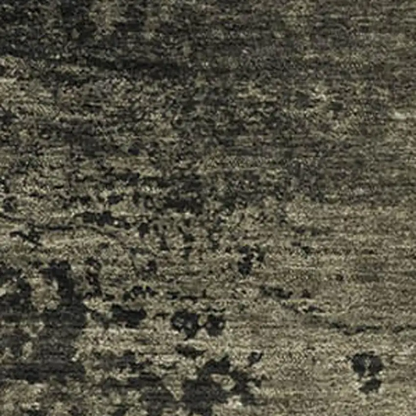 Gray And Silver Abstract Washable Area Rug With UV Protection Photo 3