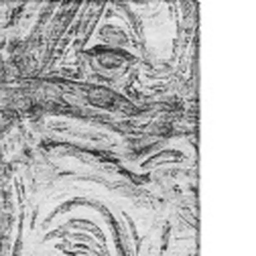 Gray And Silver Abstract Washable Area Rug With UV Protection Photo 3