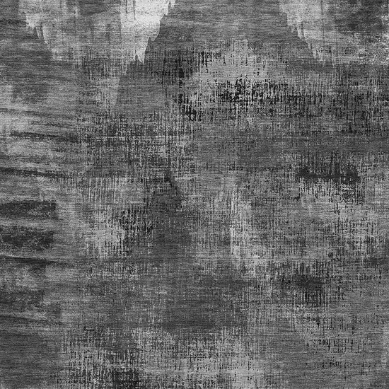 Gray And Silver Abstract Washable Area Rug With UV Protection Photo 3