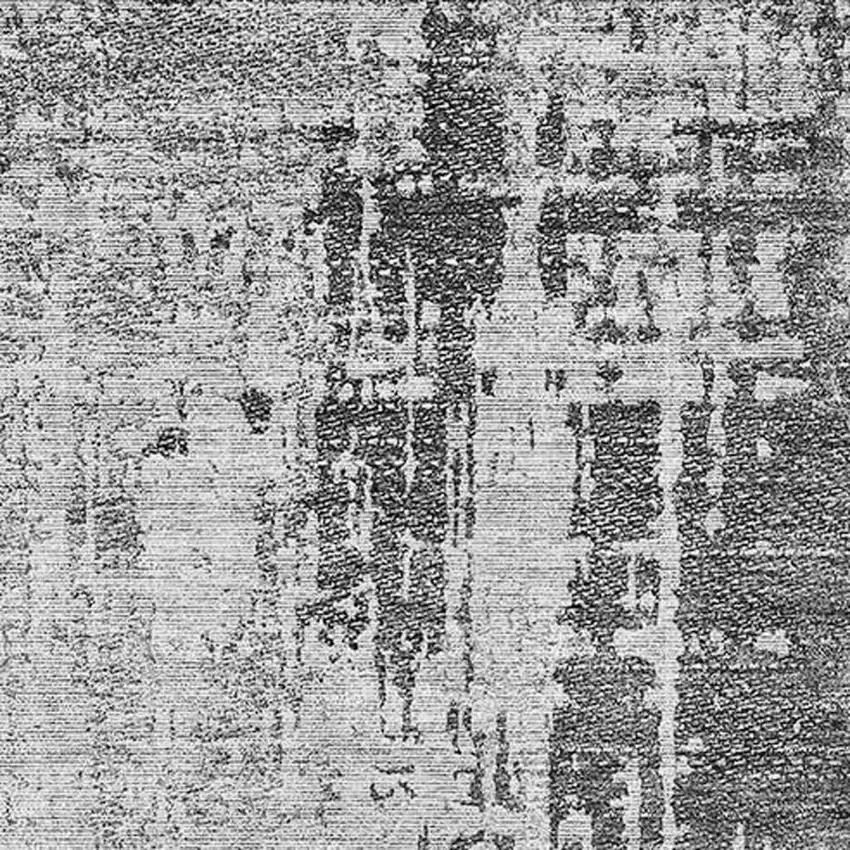 Gray And Silver Abstract Washable Area Rug With UV Protection Photo 3