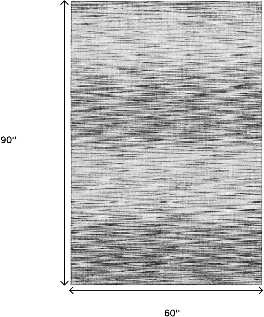 Gray And Silver Abstract Washable Area Rug With UV Protection Photo 3