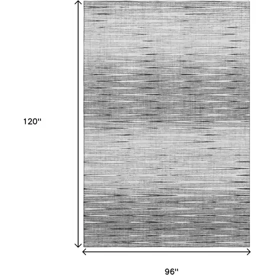 Gray And Silver Abstract Washable Area Rug With UV Protection Photo 3