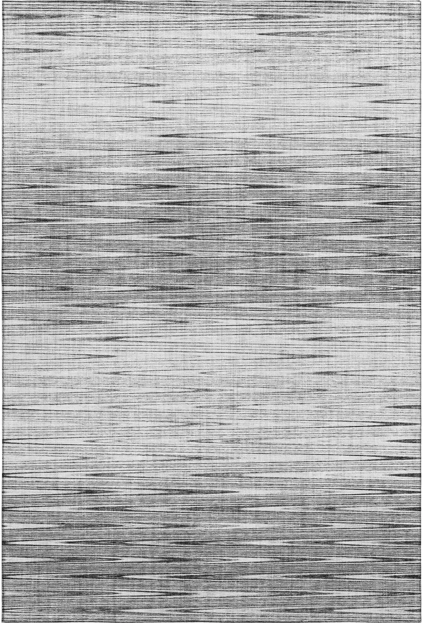 Gray And Silver Abstract Washable Area Rug With UV Protection Photo 1