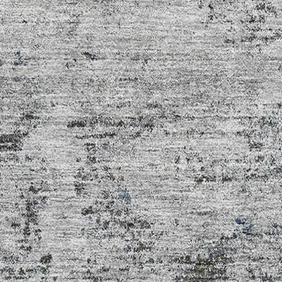 Gray And Silver Abstract Washable Area Rug With UV Protection Photo 2