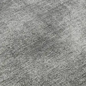 Photo of Gray And Silver Abstract Washable Area Rug With UV Protection