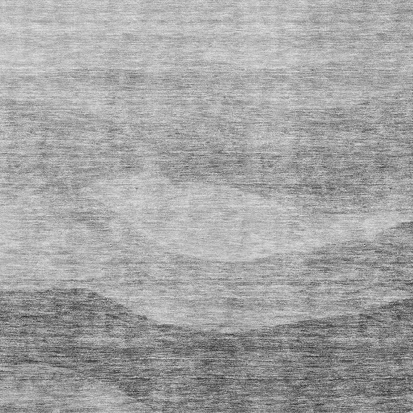 Gray And Silver Abstract Washable Area Rug With UV Protection Photo 4