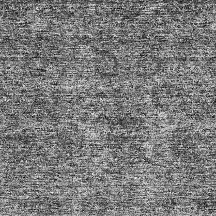 Gray And Silver Abstract Washable Area Rug With UV Protection Photo 2