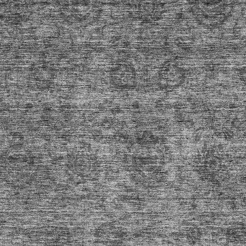 Gray And Silver Abstract Washable Area Rug With UV Protection Photo 2