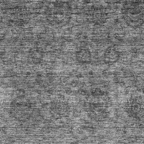 Gray And Silver Abstract Washable Area Rug With UV Protection Photo 2