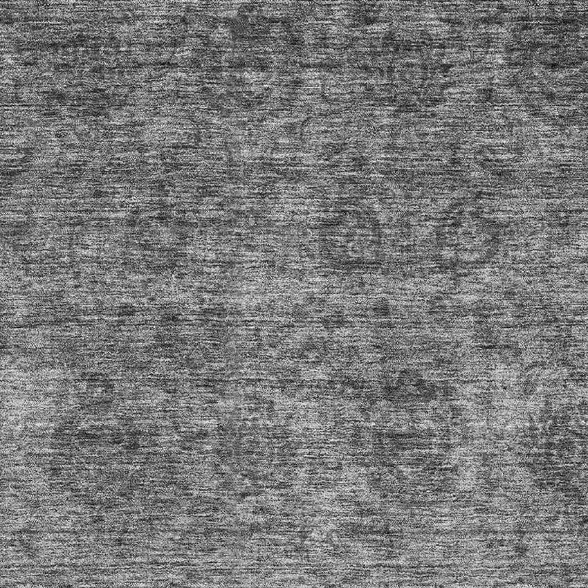 Gray And Silver Abstract Washable Area Rug With UV Protection Photo 2