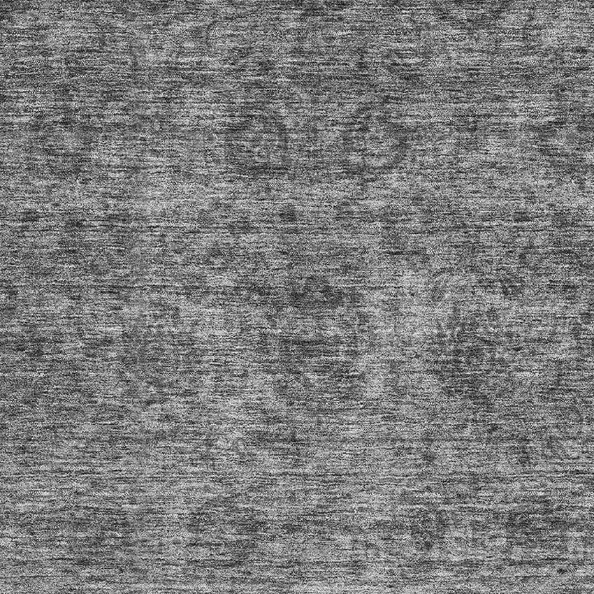 Gray And Silver Abstract Washable Area Rug With UV Protection Photo 2